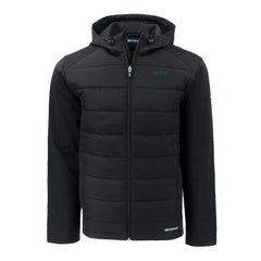 New York Jets Cutter & Buck Primary Logo Evoke Hybrid Eco Softshell Recycled Full-Zip Hooded Jacket | NFL Sale