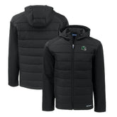 New York Jets Cutter & Buck Big & Tall Helmet Evoke Hybrid Eco Softshell Recycled Full-Zip Hoodie Jacket | NFL Discount