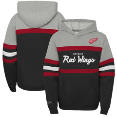 Detroit Red Wings Mitchell & Ness Youth Head Coach Pullover Hoodie - NHL Hoodies