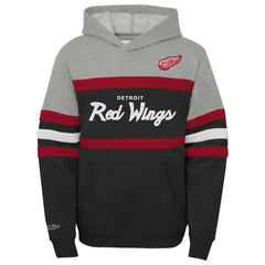 Detroit Red Wings Mitchell & Ness Youth Head Coach Pullover Hoodie - NHL Hoodies