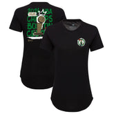Black Boston Celtics Sportiqe Women's 2024 NBA Finals Champions King of the Court Phoebe Tri-Blend T-Shirt | NBA