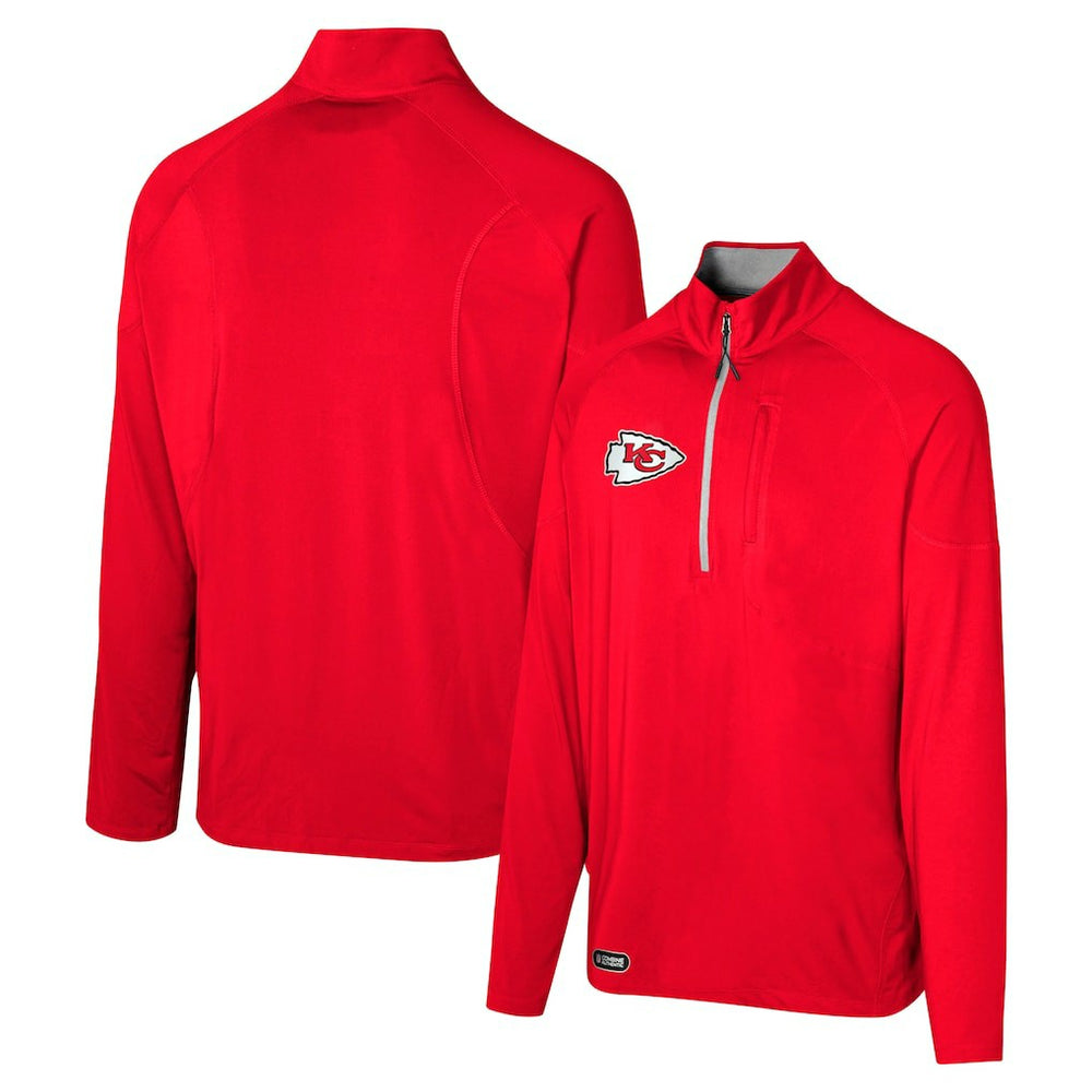 Kansas City Chiefs Grind Iron Quarter-Zip Top | NFL Discount