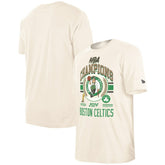 Cream Boston Celtics 2024 NBA Finals Champions Victory Chrome T-Shirt | NBA