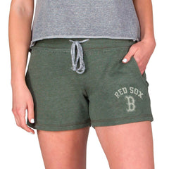 Boston Red Sox Concepts Sport Women's Mainstream French Terry Tri-Blend Shorts - MLB Shorts