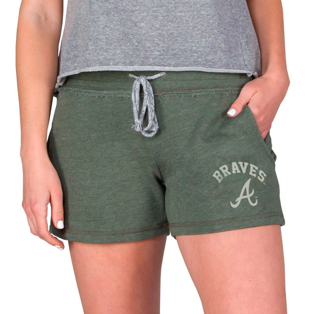 Atlanta Braves Concepts Sport Women's Mainstream French Terry Tri-Blend Shorts - MLB Shorts