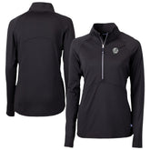 New York Yankees Cutter & Buck Women's Adapt Eco Knit Stretch Recycled Half-Zip DryTec Top - MLB Tops