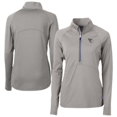 Cleveland Guardians Cutter & Buck Women's Adapt Eco Knit Stretch Recycled Half-Zip DryTec Top - MLB Tops