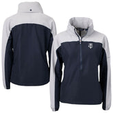 Minnesota Twins Cutter & Buck Women's Charter Eco Recycled Half-Zip Anorak Jacket - MLB Jackets
