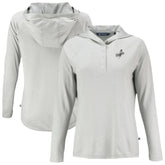 Los Angeles Dodgers Cutter & Buck Women's Coastline Epic Comfort Eco Recycled Raglan Long Sleeve Hoodie T-Shirt - MLB Hoodies