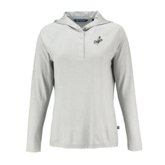 Los Angeles Dodgers Cutter & Buck Women's Coastline Epic Comfort Eco Recycled Raglan Long Sleeve Hoodie T-Shirt - MLB Hoodies