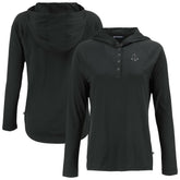 Boston Red Sox Cutter & Buck Women's Coastline Epic Comfort Eco Recycled Raglan Long Sleeve Hoodie T-Shirt - MLB Hoodies