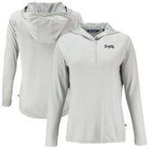 Atlanta Braves Cutter & Buck Women's Coastline Epic Comfort Eco Recycled Raglan Long Sleeve Hoodie T-Shirt - MLB Hoodies