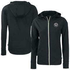 New York Mets Cutter & Buck Women's Daybreak Eco Recycled Full-Zip Hoodie - MLB Hoodies