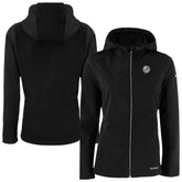 New York Yankees Cutter & Buck Women's Evoke Eco Softshell Recycled Full-Zip Hoodie Jacket - MLB Jackets