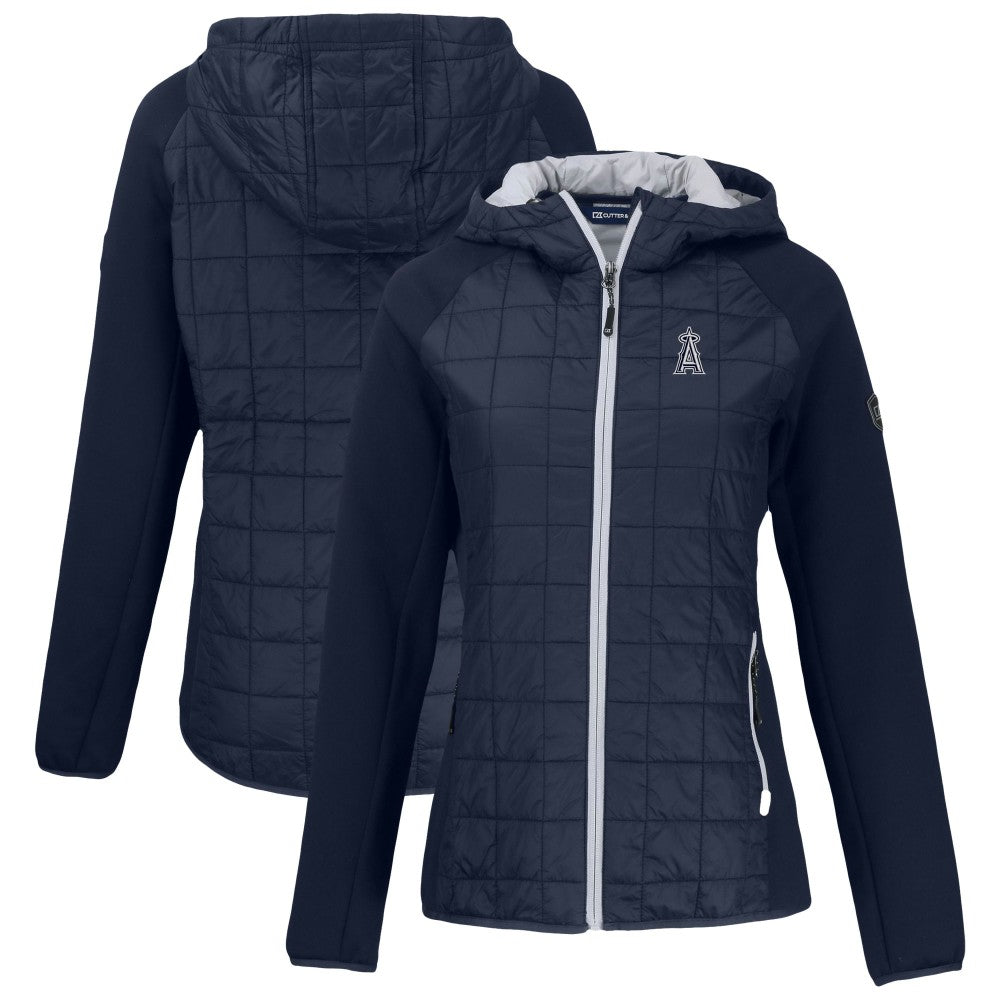 Los Angeles Angels Cutter & Buck Women's Rainier Primaloft Eco Full-Zip Hybrid Jacket - MLB Jackets