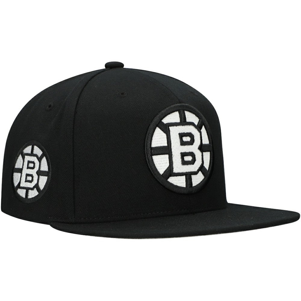 Boston Bruins Mitchell & Ness Team Snapback Hat - NHL Hats