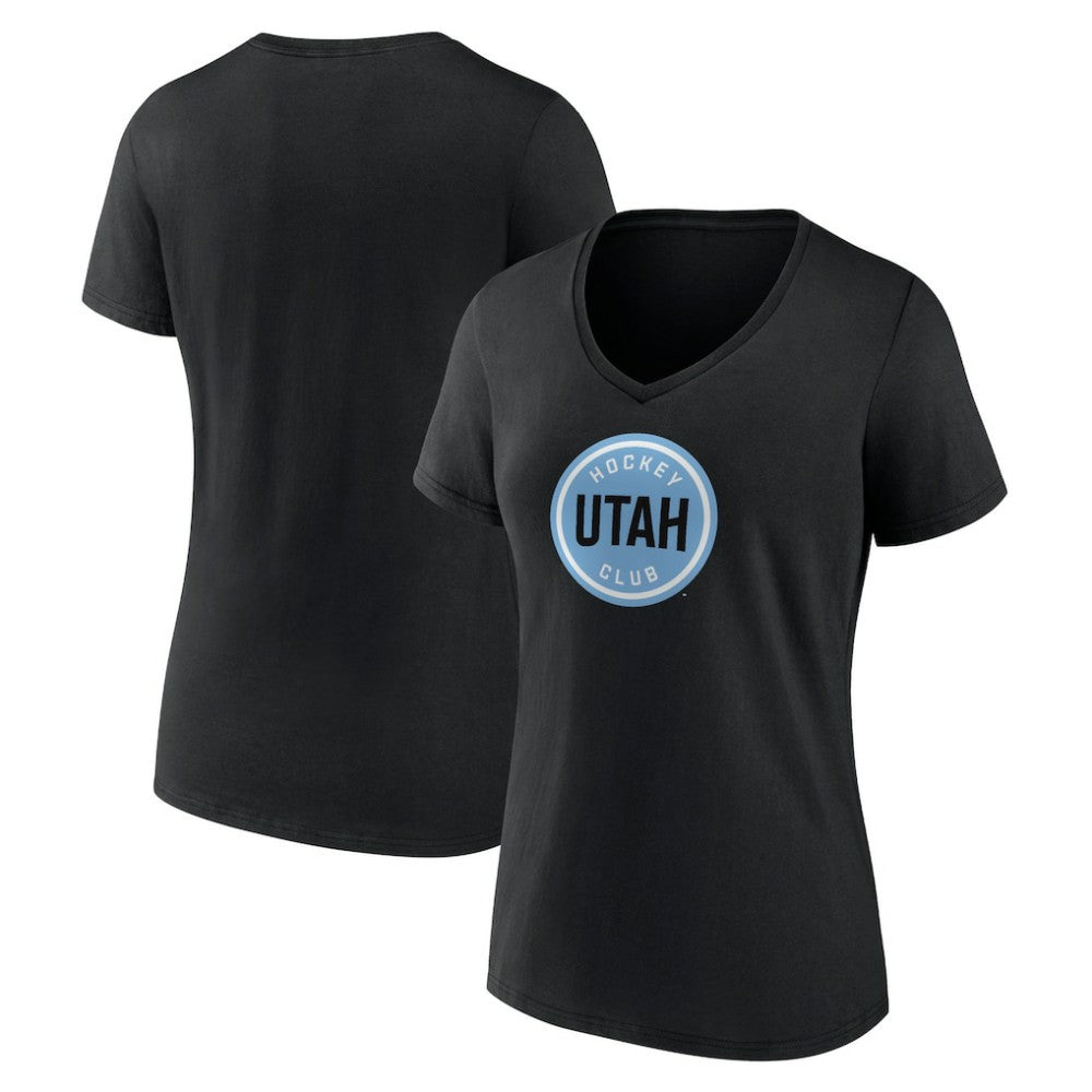 Utah Mammoth Fanatics Women's Draft Logo V-Neck T-Shirt - NHL T-shirts