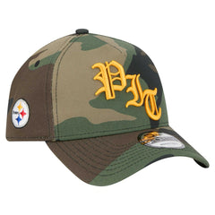 Pittsburgh Steelers Mystic Camo A-Frame 9FORTY Adjustable Hat | NFL New