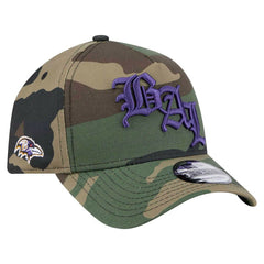 Baltimore Ravens Mystic Camo A-Frame 9FORTY Adjustable Hat | NFL Outlet