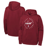 Red Miami Heat Youth Performance Practice Spotlight Pullover Hoodie | NBA