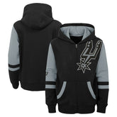 Black San Antonio Spurs Preschool Straight To The League Full-Zip Hoodie | NBA