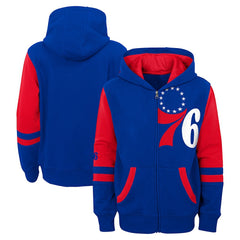 Royal Philadelphia 76ers Preschool Straight To The League Full-Zip Hoodie | NBA