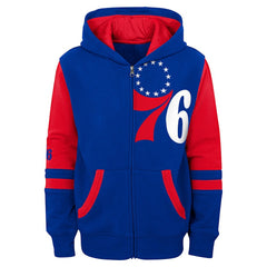 Royal Philadelphia 76ers Preschool Straight To The League Full-Zip Hoodie | NBA