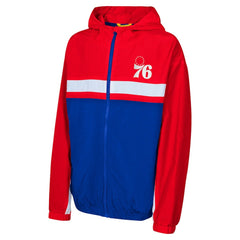 Red Philadelphia 76ers Youth Headliner Windbreaker Full-Zip Hoodie Jacket | NBA