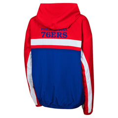 Red Philadelphia 76ers Youth Headliner Windbreaker Full-Zip Hoodie Jacket | NBA