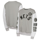 Gray Brooklyn Nets Youth Star Treatment Pullover Sweatshirt | NBA