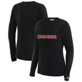 Washington Commanders WEAR by Erin Andrews x Gracie Hunt Women's Mesh Panel Long Sleeve T-Shirt | NFL Online
