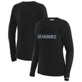 Seattle Seahawks WEAR by Erin Andrews x Gracie Hunt Women's Mesh Panel Long Sleeve T-Shirt | NFL Online