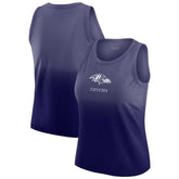 Baltimore Ravens WEAR by Erin Andrews x Gracie Hunt Women's Ombre Tank Top | NFL Outlet