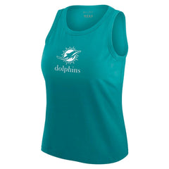 Miami Dolphins WEAR by Erin Andrews x Gracie Hunt Women's Ombre Tank Top | NFL Online