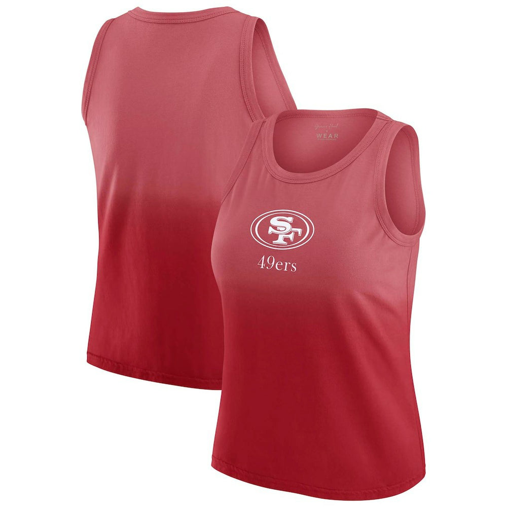 San Francisco 49ers WEAR by Erin Andrews x Gracie Hunt Women's Ombre Tank Top | NFL US