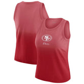 San Francisco 49ers WEAR by Erin Andrews x Gracie Hunt Women's Ombre Tank Top | NFL US