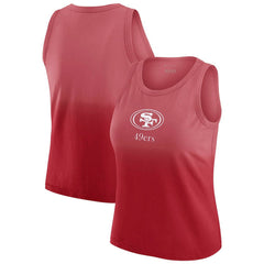 San Francisco 49ers WEAR by Erin Andrews x Gracie Hunt Women's Ombre Tank Top | NFL US
