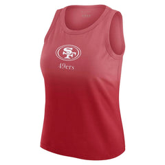 San Francisco 49ers WEAR by Erin Andrews x Gracie Hunt Women's Ombre Tank Top | NFL US