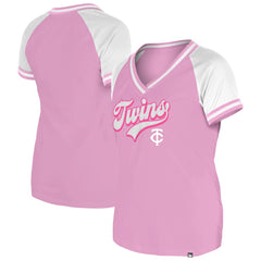 Minnesota Twins New Era Women's Gameday V-Neck T-Shirt - MLB T-shirts