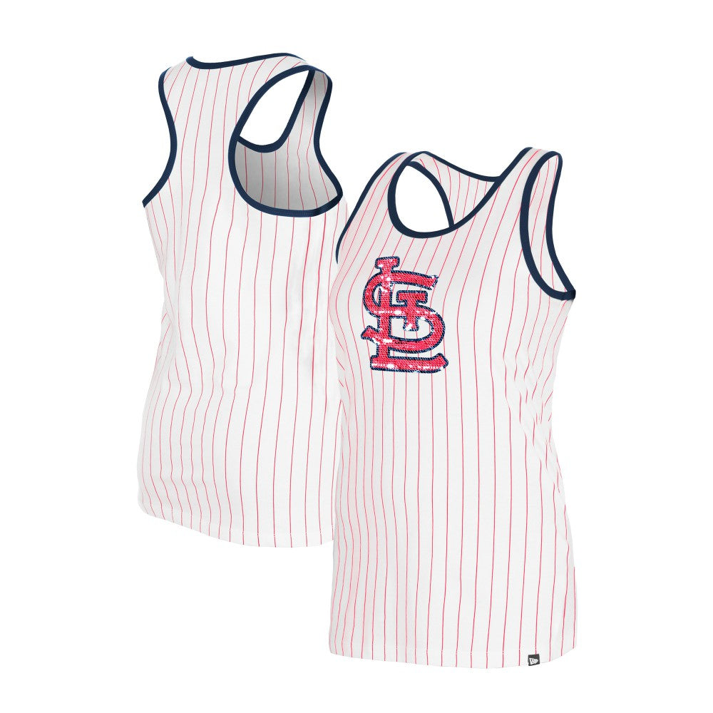 St. Louis Cardinals New Era Women's Gameday Pinstripe Tank Top - MLB Tanks