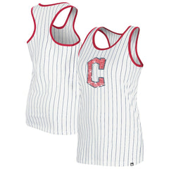 Cleveland Guardians New Era Women's Gameday Pinstripe Tank Top - MLB Tanks
