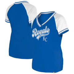 Kansas City Royals New Era Women's Gameday Raglan V-Neck T-Shirt - MLB T-shirts