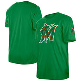 Miami Marlins New Era St. Patrick's Day Shamrock Fill T-Shirt - MLB T-shirts
