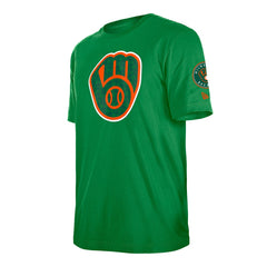 Milwaukee Brewers New Era St. Patrick's Day Shamrock Fill T-Shirt - MLB T-shirts