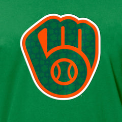 Milwaukee Brewers New Era St. Patrick's Day Shamrock Fill T-Shirt - MLB T-shirts