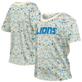 Detroit Lions Women's Glam Game Floral Scoop Neck T-Shirt | NFL Sale
