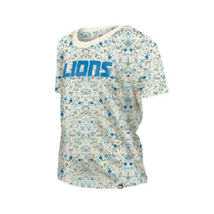 Detroit Lions Women's Glam Game Floral Scoop Neck T-Shirt | NFL Sale
