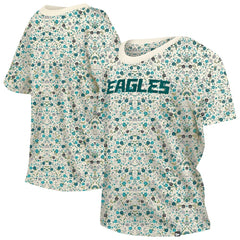 Philadelphia Eagles Women's Glam Game Floral Scoop Neck T-Shirt | NFL Near me