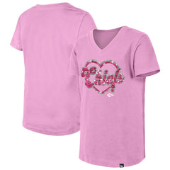 Kansas City Chiefs Girls Youth Flip Sequins V-Neck T-Shirt | NFL Discount