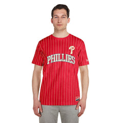 Philadelphia Phillies New Era Throwback Pinstripe T-Shirt - MLB T-shirts